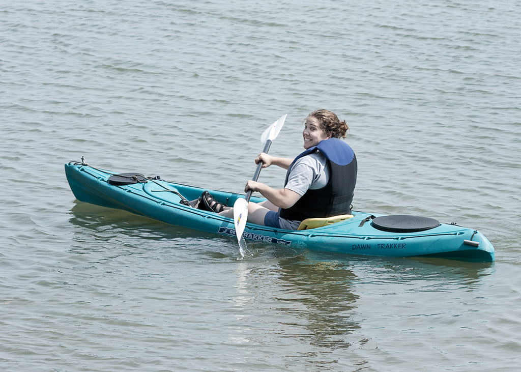 Kathleen tries kayaking Van Buren Point, NY Bill Flickr