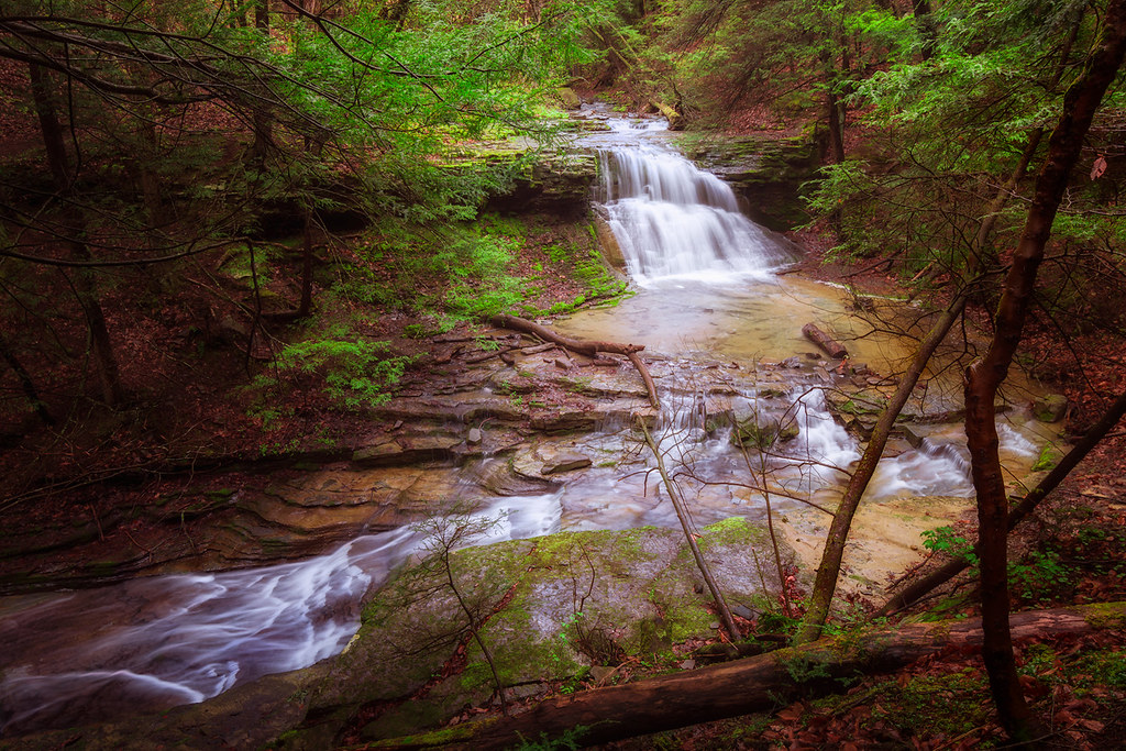 Falls, Gray's Creek (take 2) IBM Glen. Union, NY. Waterfal… Flickr