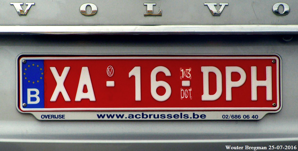 XA16DPH New Belgian temporary license plate, in use sinc… Flickr