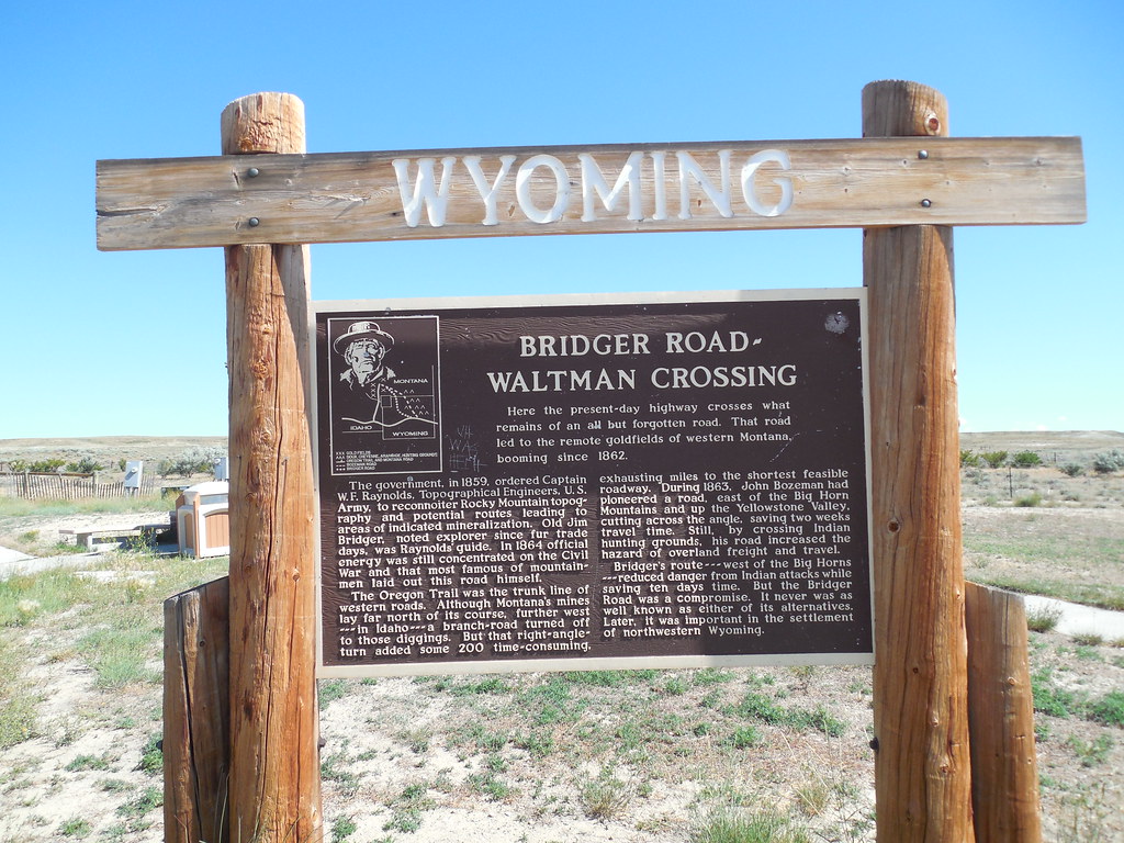 Bridger RoadWaltman Crossing Historic Marker Waltman, Wyo… Flickr