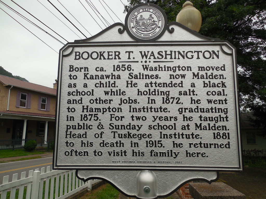 Booker T Washington Historic Marker Malden, West Virginia Flickr