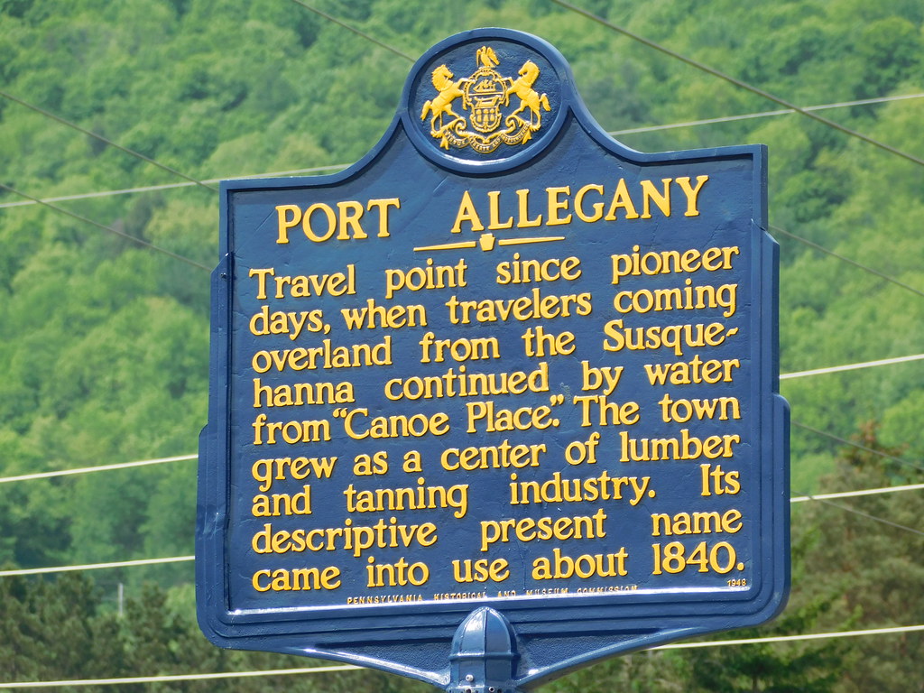 Port Allegany Historic Marker Port Allegany, Pennsylvania Flickr