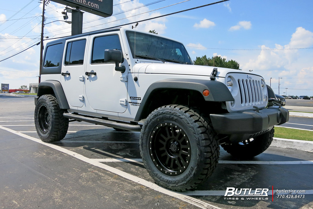 Jeep Wrangler with 20in Black Rhino El Cajon Wheels and Toyo RT Tires