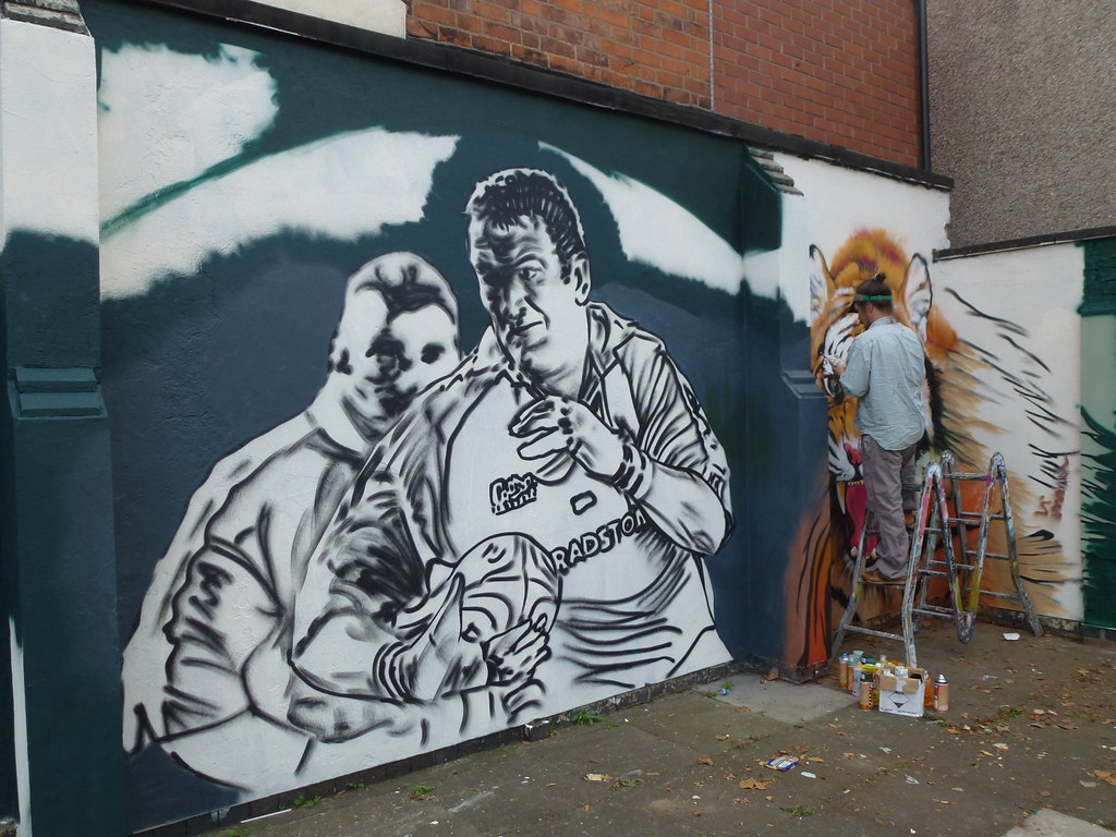 Rugby Mural on Walnut Street Leicester 2016 Kiran Parmar Flickr