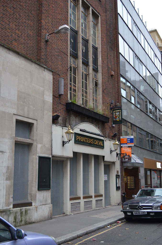 Printers Devil Fetter Lane, derelict and awaiting demoliti… Flickr