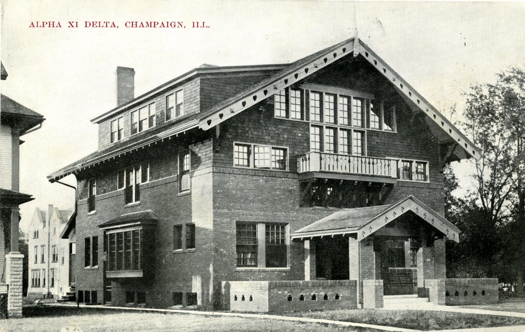 Alpha Xi Delta University of Illinois Postcard collection,… Flickr