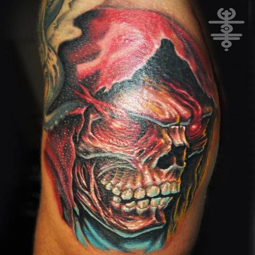 Death skull tattoo design idea 2018 nr101 Death skull