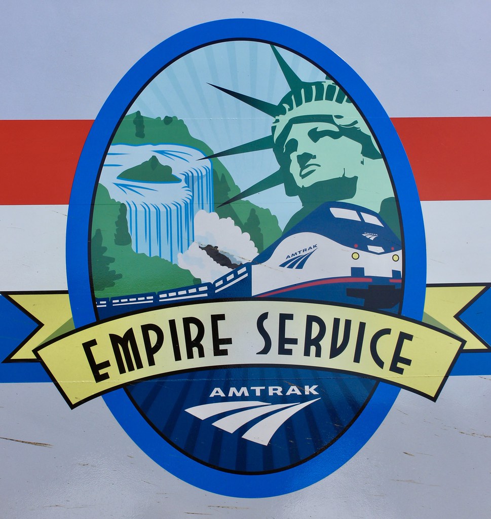 Empire Service Empire Service logo on P32ACDM 716 at Utic