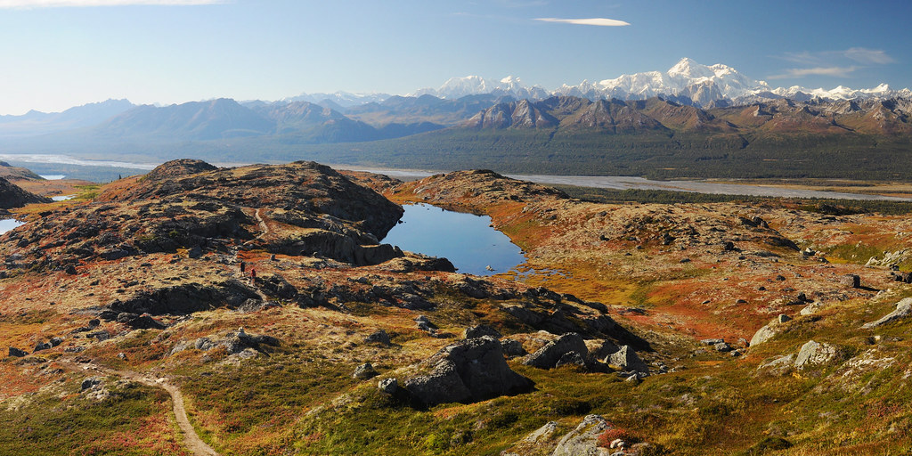 Kesugi Ridge landscape. Denali State Park, Alaska winterbe… Paxson
