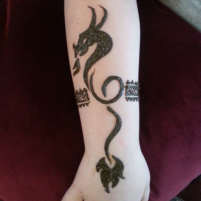 Dragon for a little dude! henna mehndi hennaartist hen… Flickr