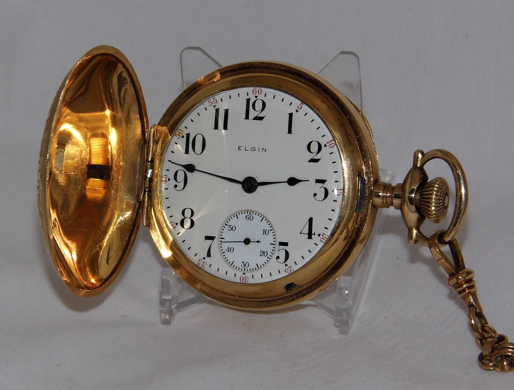 Vintage Elgin Pocket Watch, Hunter Case, Size 18s, 15 Jewe… Flickr