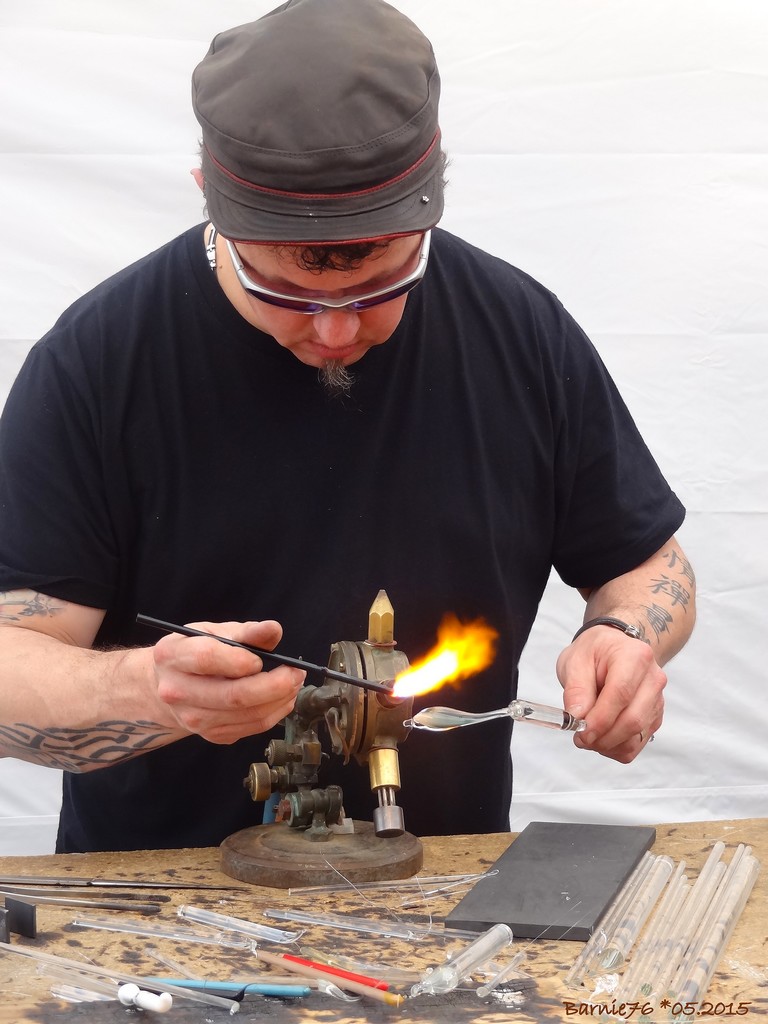 Le souffleur de verre au Chalumeau , Barnie76 , Flickr