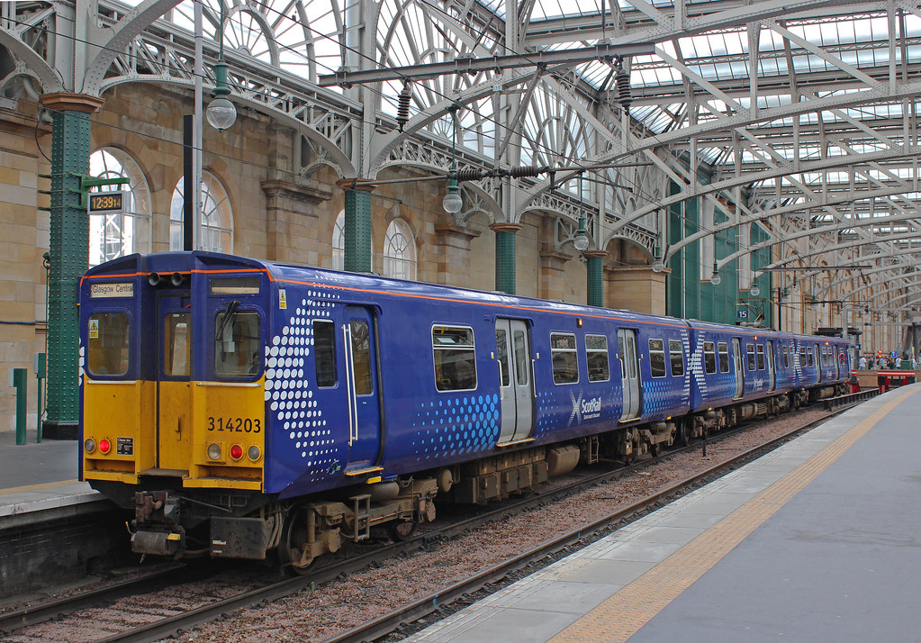 Scotrail 314203 Glasgow Central. With its ex Merseyrail … Flickr