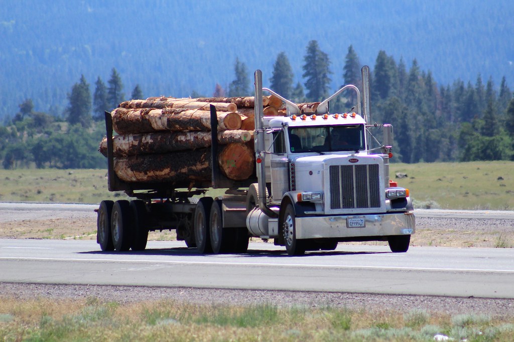 Log Truck Peterbilt Northbound Interstate 5 Weed, Californ… Flickr
