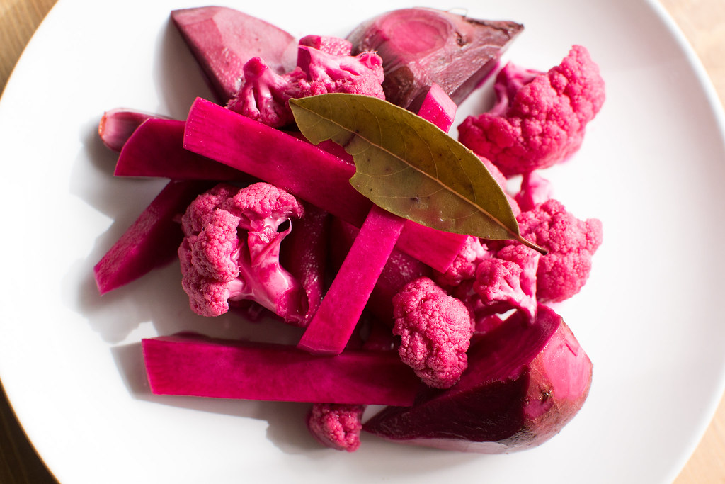 Kabees. Lebanese traditional pickles. Turnip, beet and cau… Flickr