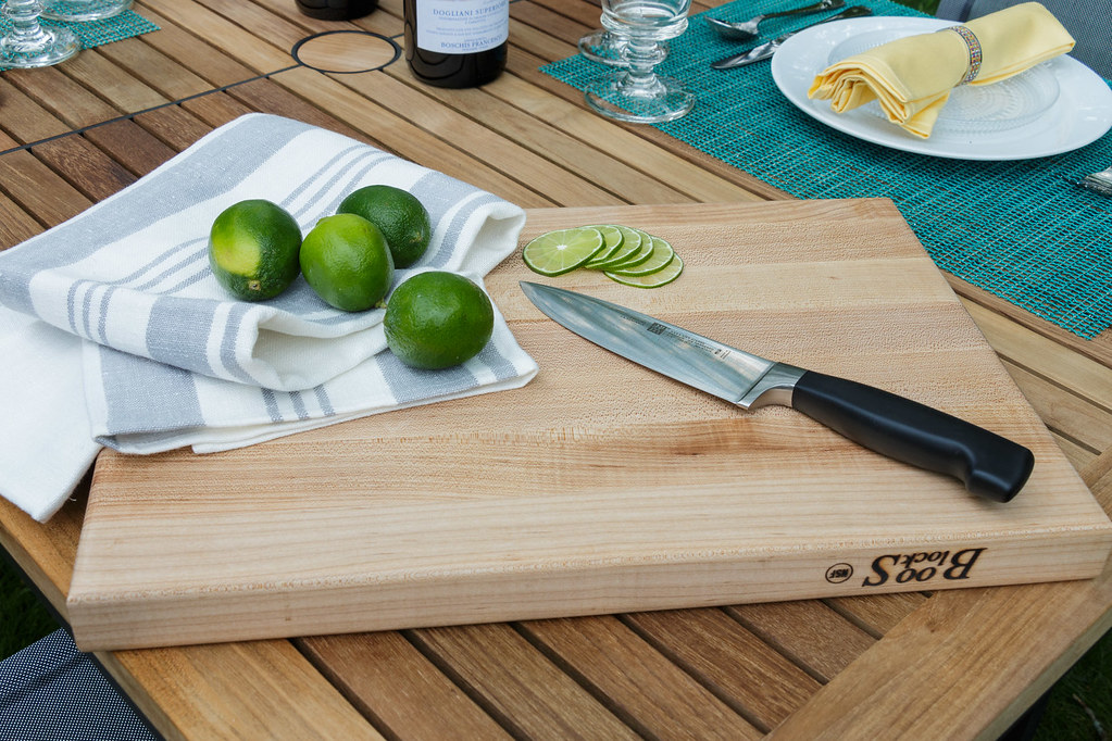 Boos Cutting Board Featuring knives by Zwilling J.A. Henck… Didriks