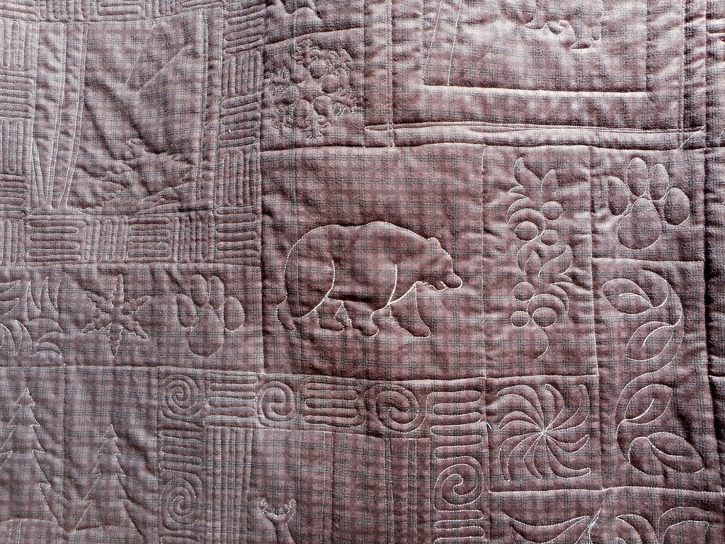 OUTDOORSY QUILT BACKING Made by Kim Marsh quilted by… Flickr