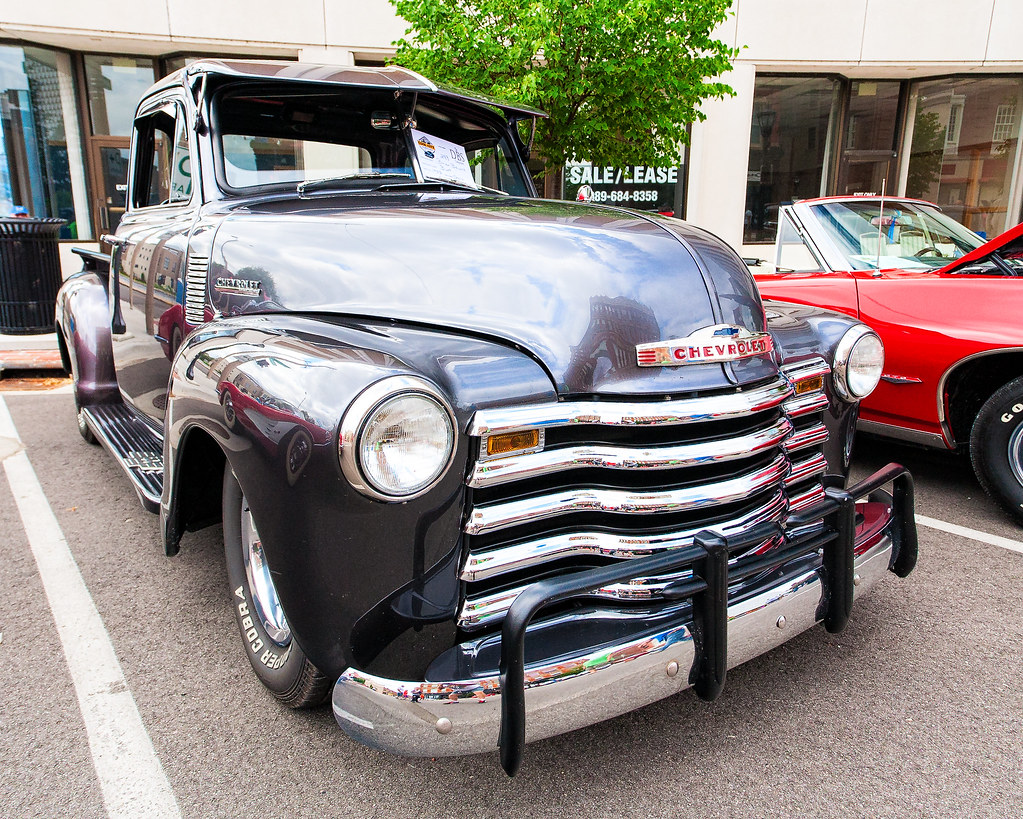 Chevy pickup 2016 Cool City car show at Bay City, MI Thomas