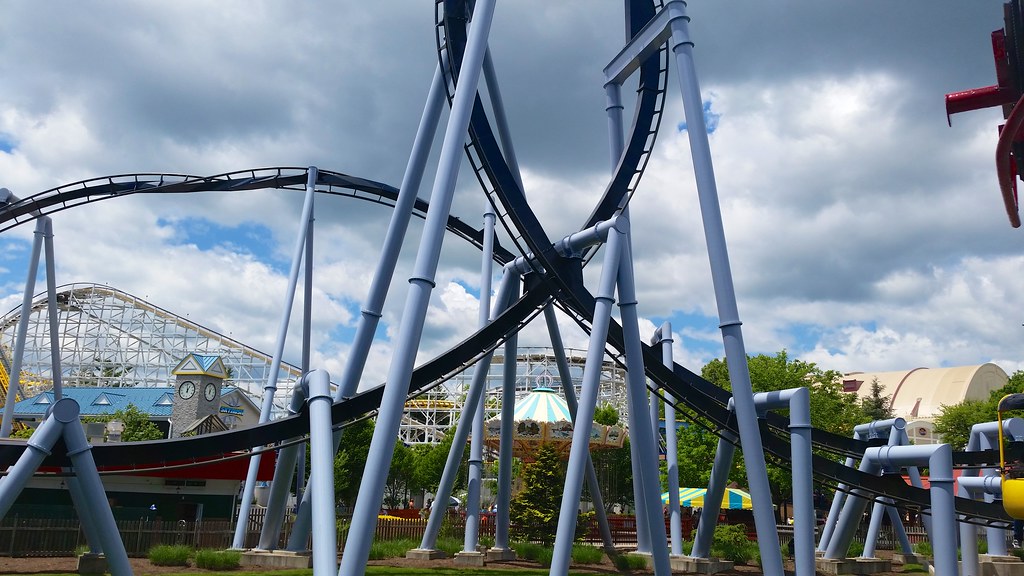 Roller Coasters At Hershey Park As seen from the Skyview. Flickr