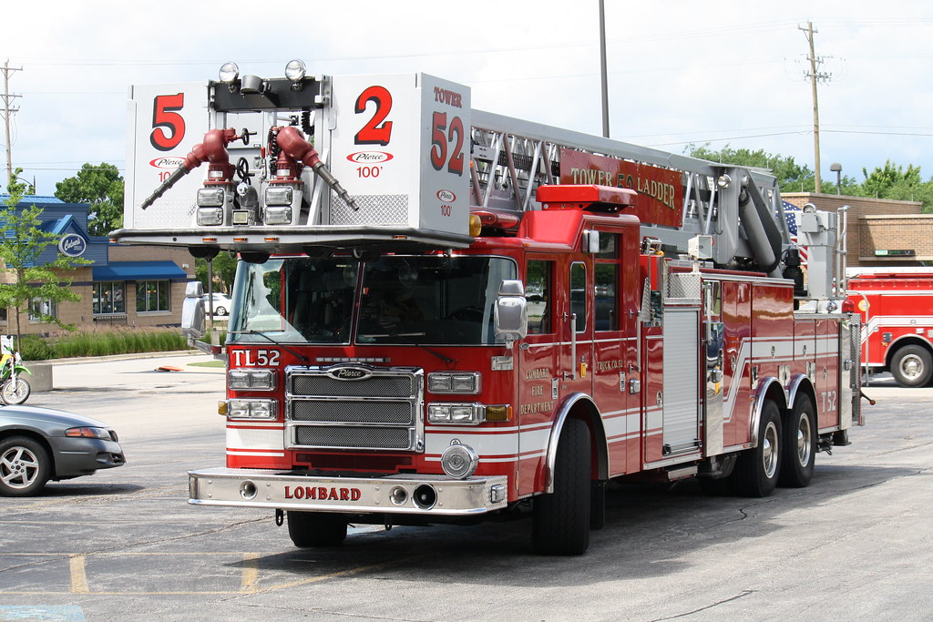 Lombard Fire Dept. Tower Ladder 52 Lombard, IL Kirk Johnson Flickr