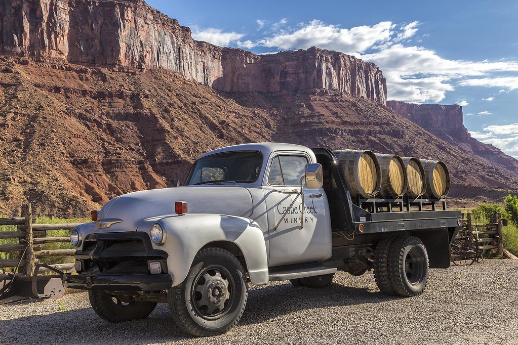 Wine Delivery Old wine delivery truck in Utah. Castle Cree… Flickr