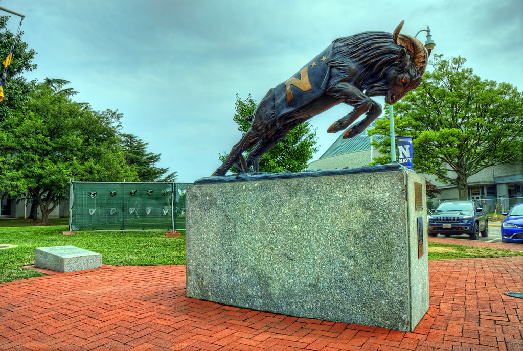 Navy Bill (Bill the Goat) sculpture Craig Fildes Flickr