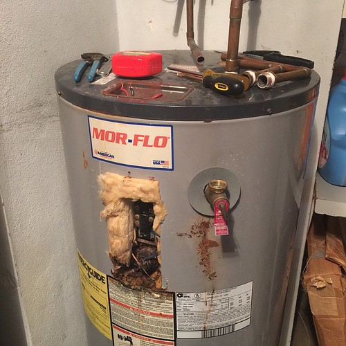 Water heater broke last night gonna get a new one and inst… Flickr