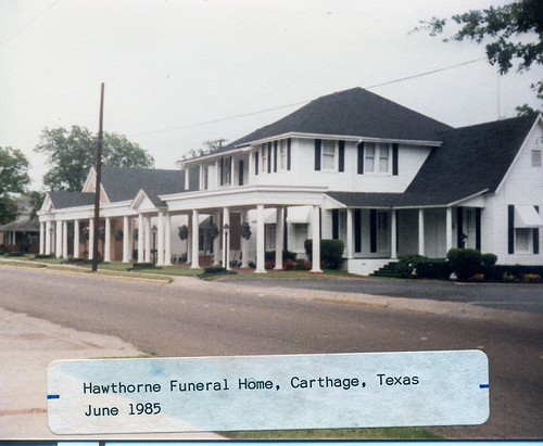Carthage, Tex. Hawthorne Funeral Home 1985 This photogra… Flickr