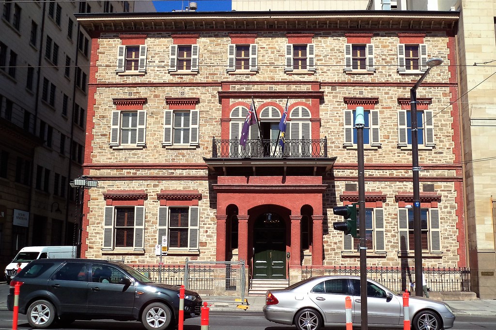 Adelaide. The Adelaide Club building erected in 1864. Esta… Flickr