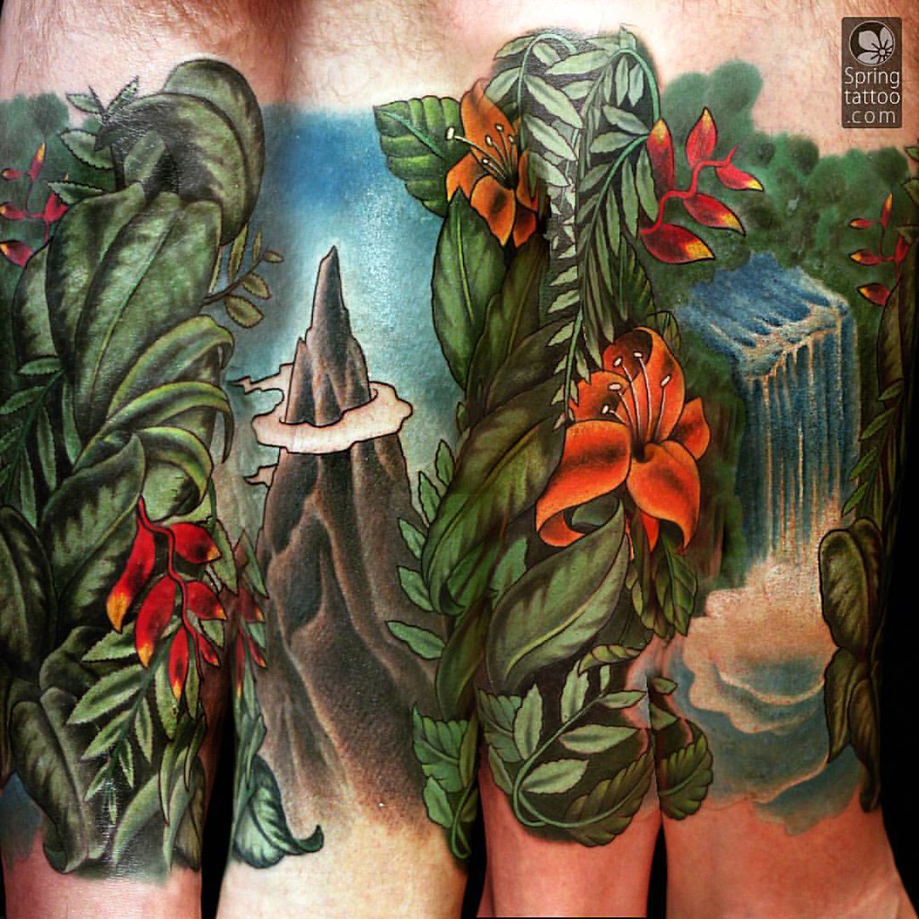 Today's jungle half sleeve tattoo.... Thanks Asaf for t… Flickr