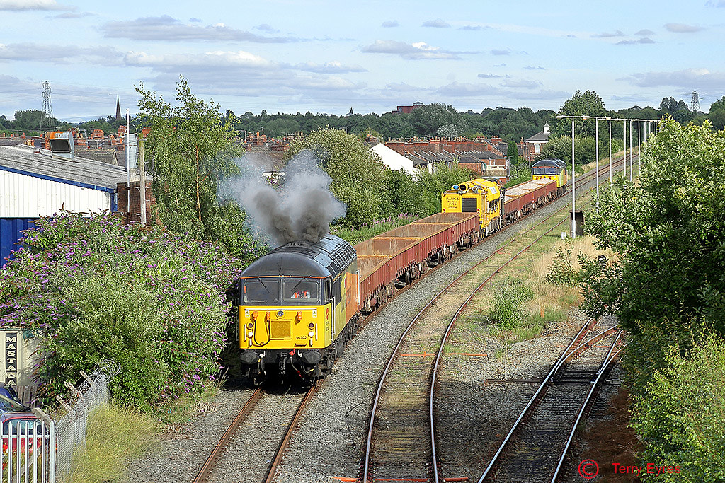 56302+56113 Latchford Sidings This it 56302 firing up afte… Flickr