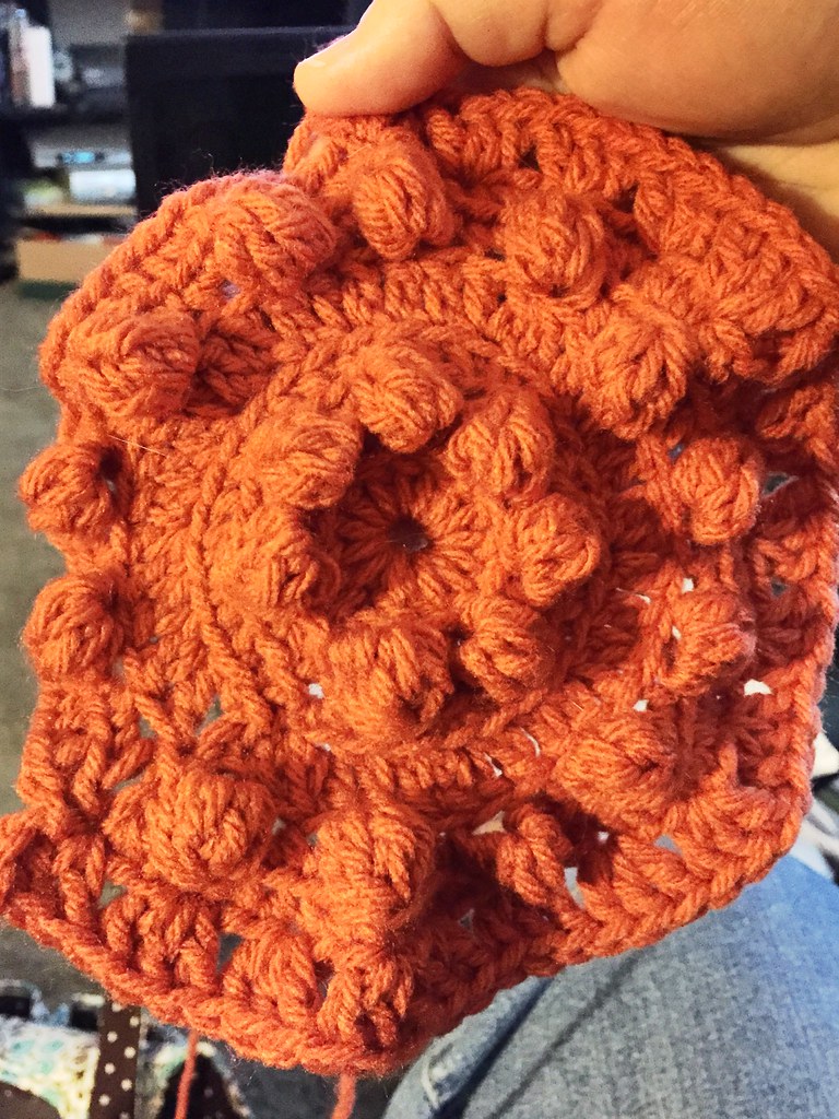 Puff Stitch Round Pillow beezie687 Flickr