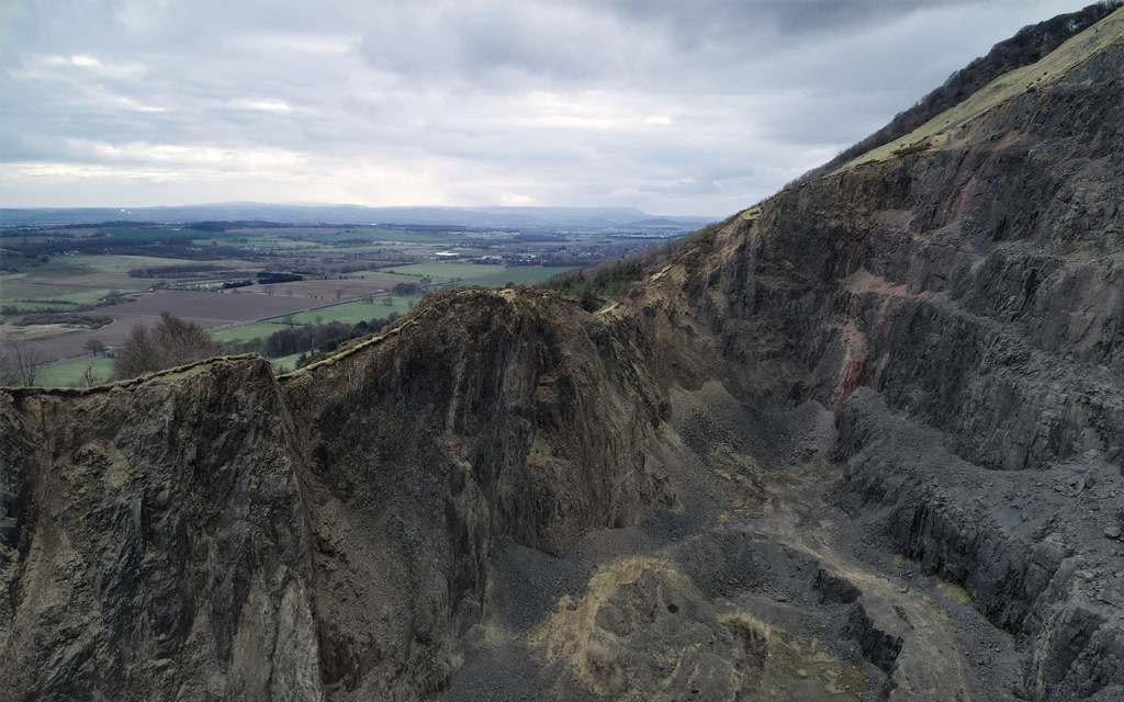 Tillicoultry Quarry Rim Drone photo interesting perspec… Flickr