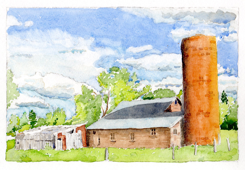 Outside Boulder, Colorado Watercolor 6x9 Lance Duffin Flickr