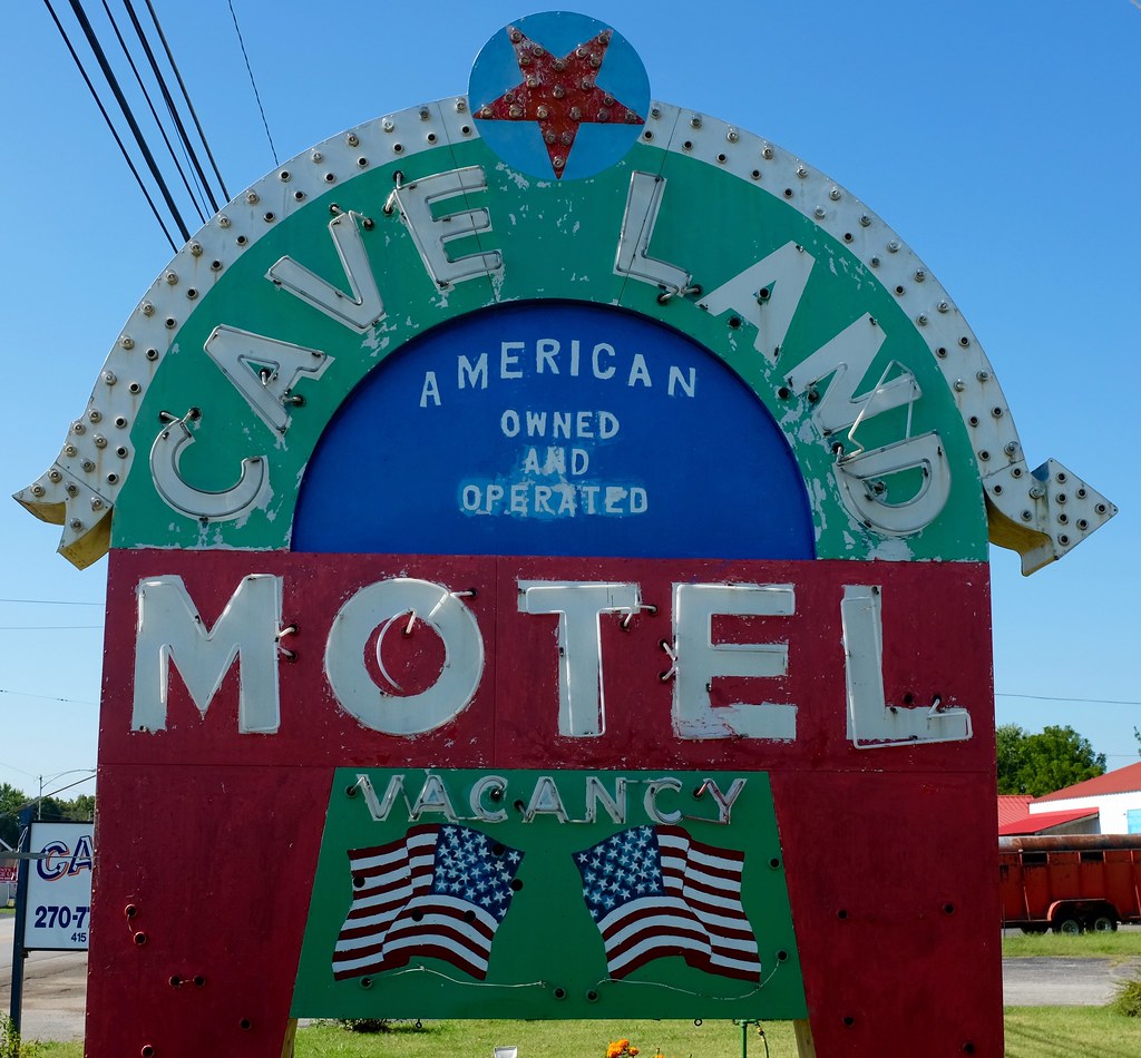 Cave Land Motel Cave Land Motel sign, Cave City, Kentucky Peter