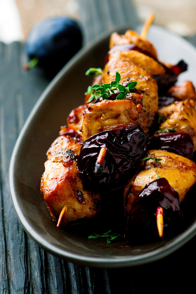 kebab from chicken and plum. kebab from chicken and plum .… Flickr