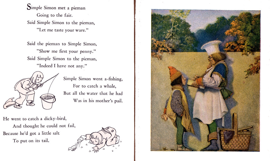 Simple Simon "A Tiny Book of Nursery Rhymes from Mother Go… Flickr