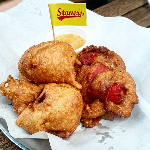 Bacon corn dog puppies! baconfestmnl does this count as 3… Flickr