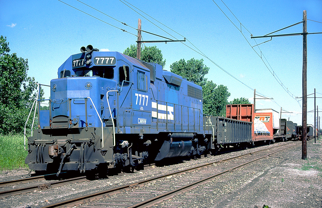 CMNW GP38 7777 Chicago Missouri & Western Railroad GP38