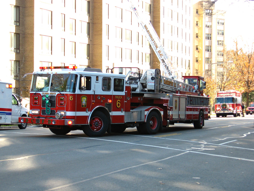 DCFD Truck 6 Apartment Fire, Washington DC, Christmas Day … Art
