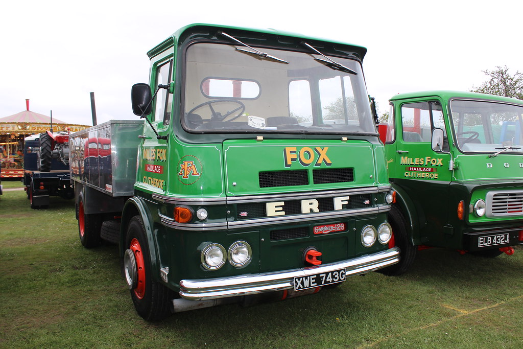 Miles Fox ERF XWE 743G Miles Fox, Clitheroe at Riverside S… Flickr
