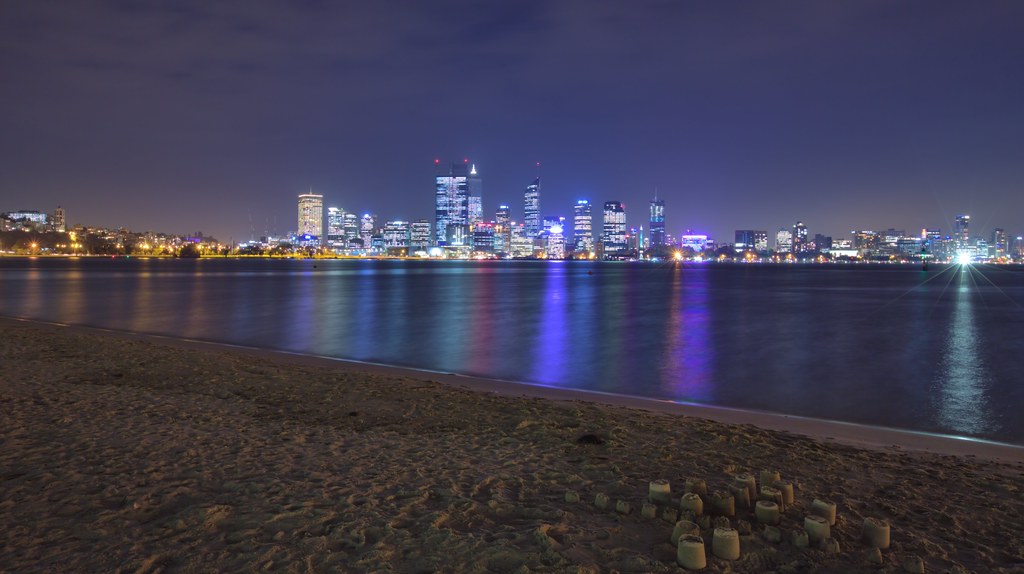 PERTH CBD From South Perth 16th man Flickr