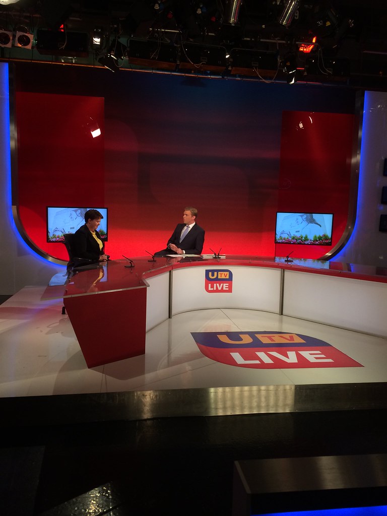 Speaking to Marc Mallett at UTV News about equal marriage Flickr