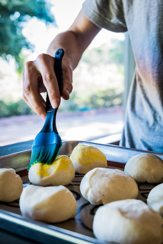 brushing the buns with an egg wash fried zucchini sliders … Flickr