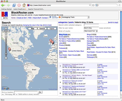 My Geo-Blog on BlockRocker.com | Using "Adam's blog" under F… | Flickr