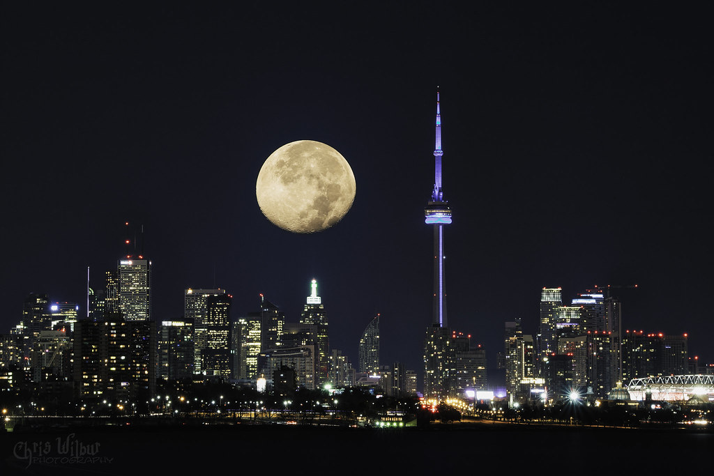 The Toronto Moon The moon over Toronto Chris Wilbur Flickr