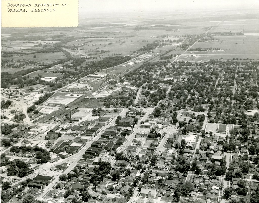 Downtown Urbana looking east Urbana (Ill.) Aerial Photog… Flickr