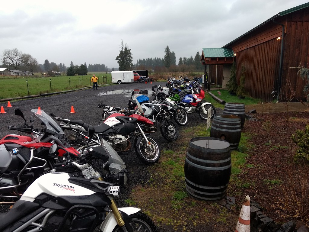 Ready for our offroad motorcycle class Motorcycles lined … Flickr