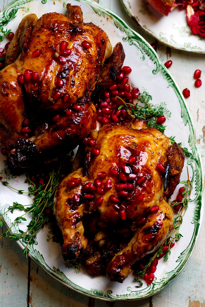 Cornish Hens with PomegranateMolasses Glaze Recipe is her… Flickr