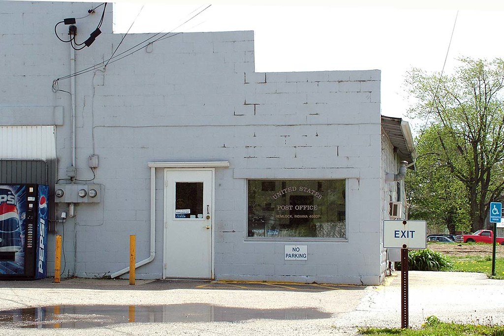 Hemlock, IN post office Howard County. Photo by J Gallaghe… Flickr
